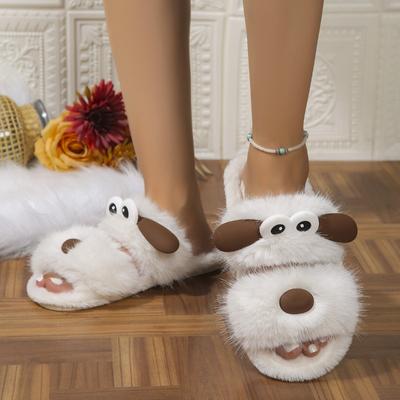 Тапочки с рисунком 2024 года, осень и зима, новые домашние тапочки для отдыха в помещении, плюшевые носки, нескользящие женские хлопковые тапочки