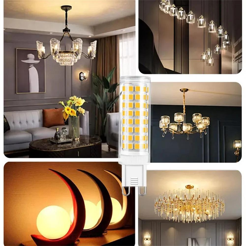 G9 Led Light Bulb 18w 220v White 2835smd Chip Bulbs Cool White 120v Corn Decoration Ceramic Desk Lamp 360° High Power Decorative
