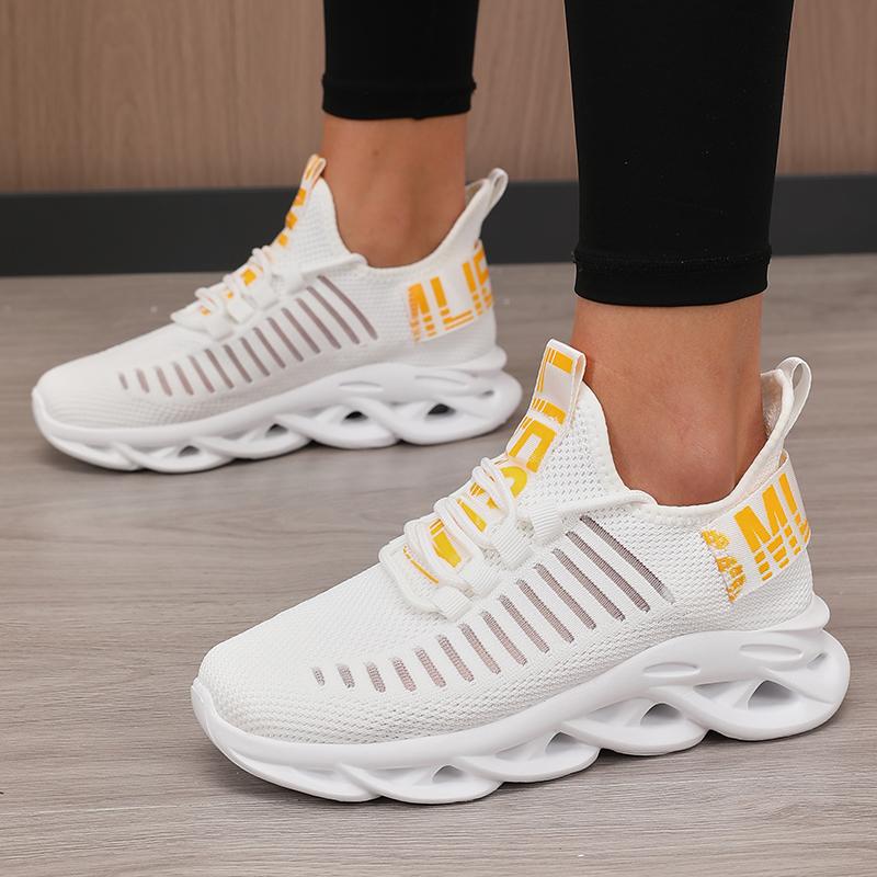 Women's Trendy Mesh Shoes Trendy Multi Design Lightweight Comfortable Breathable Non Slip Sole Outdoor Walking Sports Shoes
