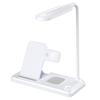 Настольная лампа с магнитной беспроводной зарядкой, складная лампа 3-в-1 и станция быстрой зарядки для телефона, часов, наушников
