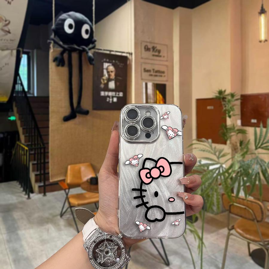 Серебряный чехол для телефона Sanrio Hello Kitty для Apple 12