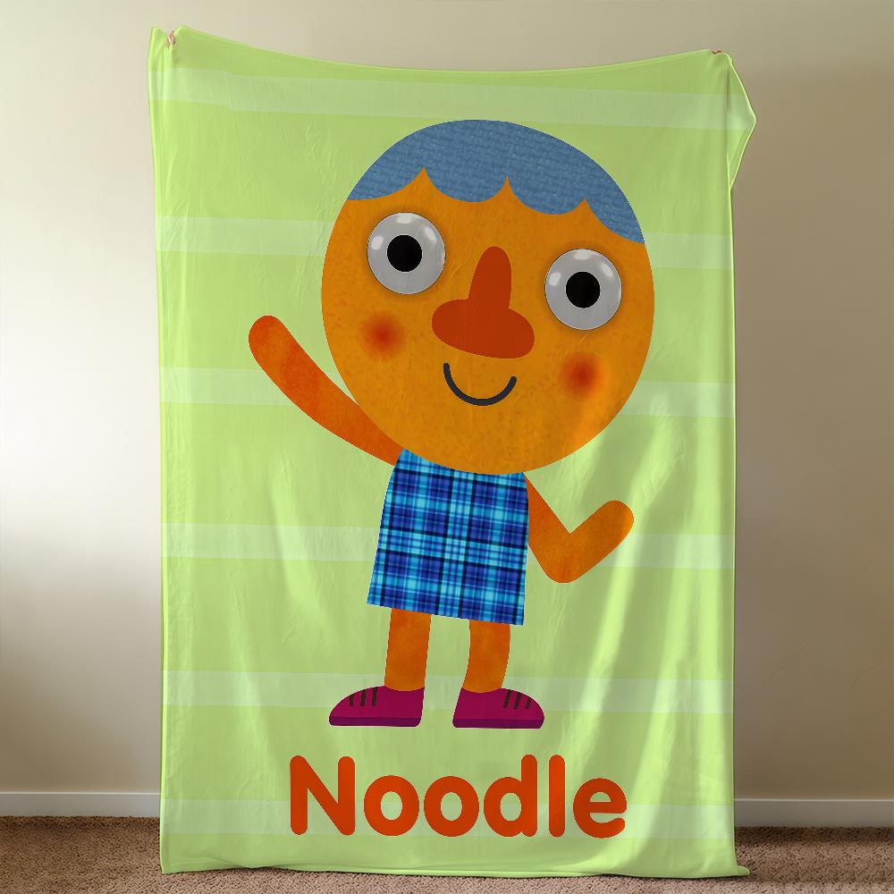 Мультяшное одеяло-плед N-Noodle And P-Pals, суперуютное, плюшевое, для гостиной, дивана, детские подарки на день рождения