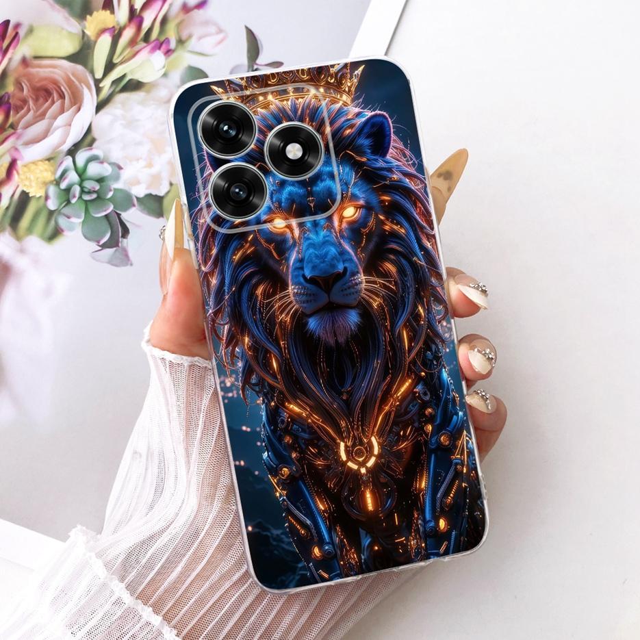 For Honor X5C Plus Case NLA-LX1 Luxury Butterfly Painted Cover Clear Silicone Case For Honor X5C X 5C HonorX5C Plus 4G Soft Bags