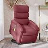 VidaXL Reclining Massage Armchair Burgundy Red Fabric 3203993