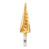 High Speed Steel Step Drill Bit Hex Shank Hole Saw Durable Stepped Cone Drill Bit  Power Tools