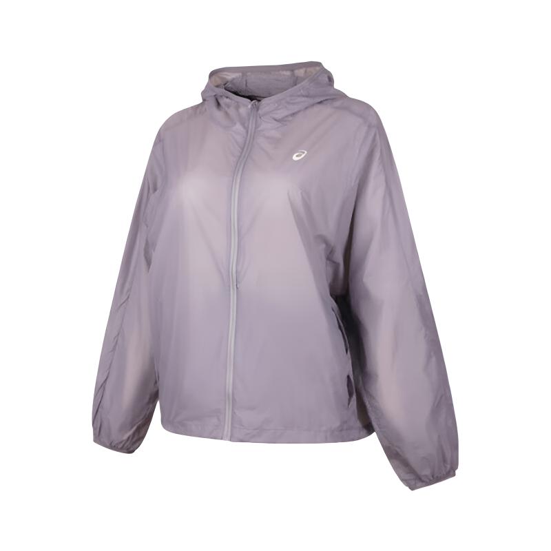 Asics Женская куртка с капюшоном на молнии, с длинным рукавом, фиолетовая 2012D384-500