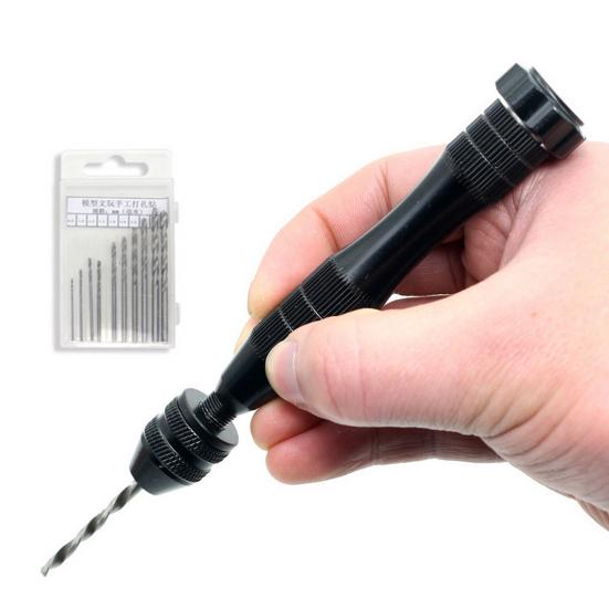 Ручная дрель, мини, высокая точность, экономия времени, ручные инструменты «сделай сам», ручной инструмент из нержавеющей стали, патрон для спиральной дрели, зажим для деревообработки