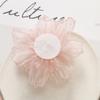 2Pcs Pink Artificial Flowers DIY Wedding Dress Clothing Shoes Hats Hairpin Jewelry Accessories Fabric 9CM Wide