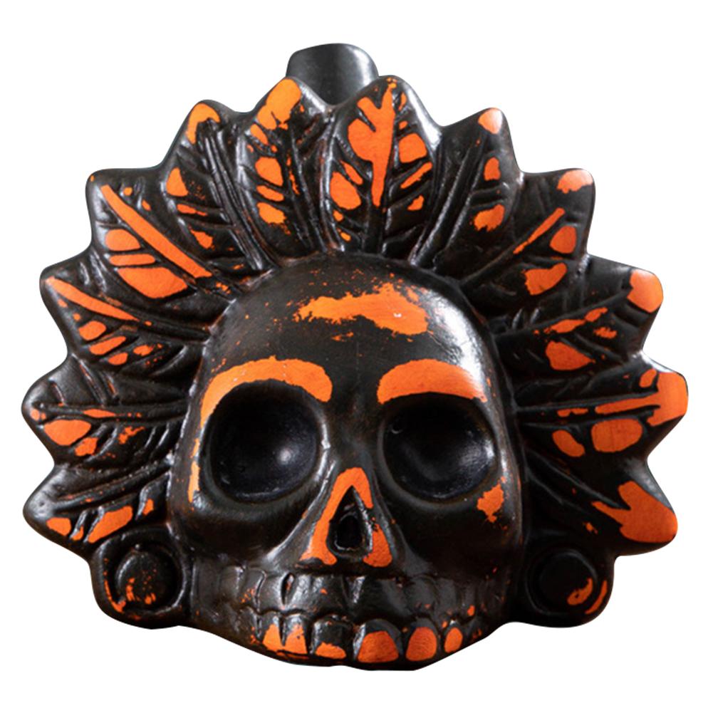 Spooky Aztec Death Whistle Loud Scream Whistle Skull Whistle for Halloween Prank Props