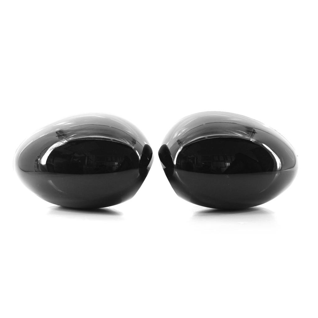 Side Mirror Cover Set L+R Pair Door Wing Mirror Cover Casing Replacement for Mini R55 R56 R57 R58