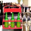 Переноска для пивных бутылок Переноска для напитков Бутылка для напитков Фермерский стиль Держатель для 6 бутылок пива Портативная Складная Пластиковая Переноска для напитков