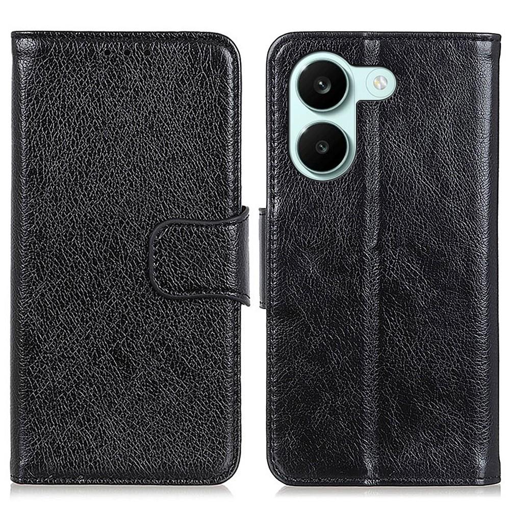 Wallet Case for Redmi Turbo 5 5G - Leather/PU, Black