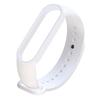 Для Xiaomi Mi Band 6 (CA8856) Однотонный силиконовый ремешок для часов(белый)