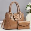 2 Piece Set Women's Bag High Quality Leather Tote Bag Women Casual Crossbody Bags Shoulder Messenger Bags Ladies Fashion Handbag
