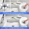Universal Rebound Drain Plug Filter Basin Pop-up Chrome Sink Filter with Hair Catcher Bathroom Sink Drain Stopper Easy Push Type