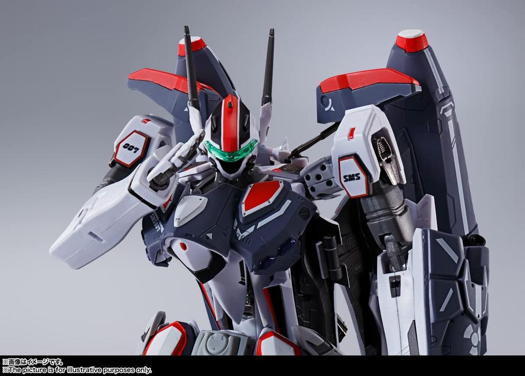 TAMASHII NATIONS DX Chogokin Macross F Super Messiah Valkyrie Saotome Revival 340mm ABS Die Cast PVC Painted Movable Figure VF-25F (Alto Custom) Ver.