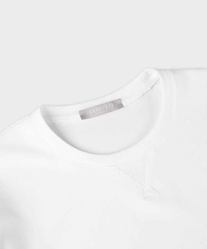 PANICALE White Cotton Spandex Logo T-Shirt