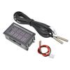 DC 4V-28V LED Four-digit Dual Display Digital Thermometer Temperature Sensor Tester With Dual NTC Waterproof Metal Probe