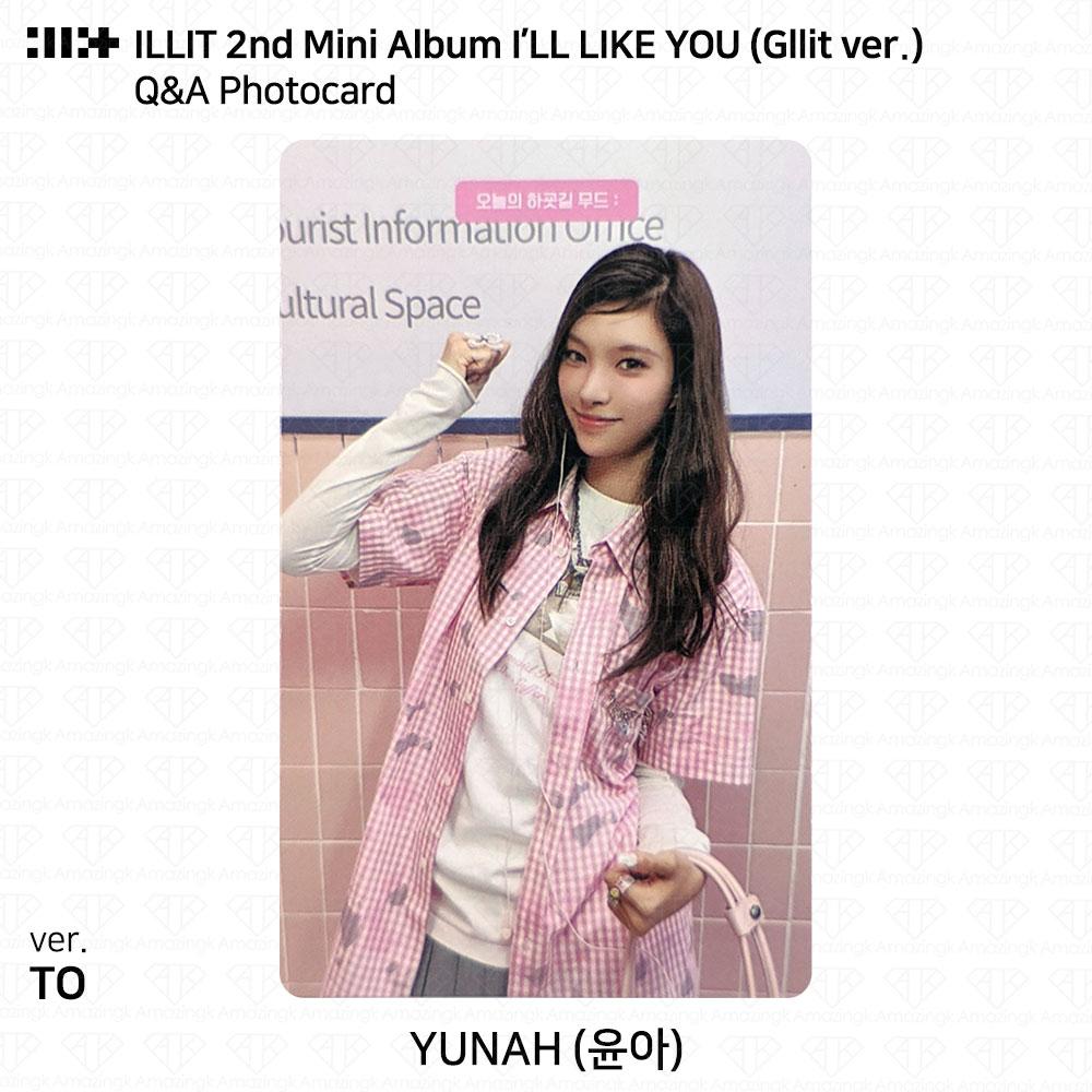 ILLIT 2-й мини-альбом I'LL LAKE YOU Gllit Ver To с фотокарточкой Between Photocard Photo