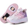 Children's Plus Size Fashionable Thick Soled Roller Skates Children's Wheeled Sports Shoes Outdoor Sports Shoes