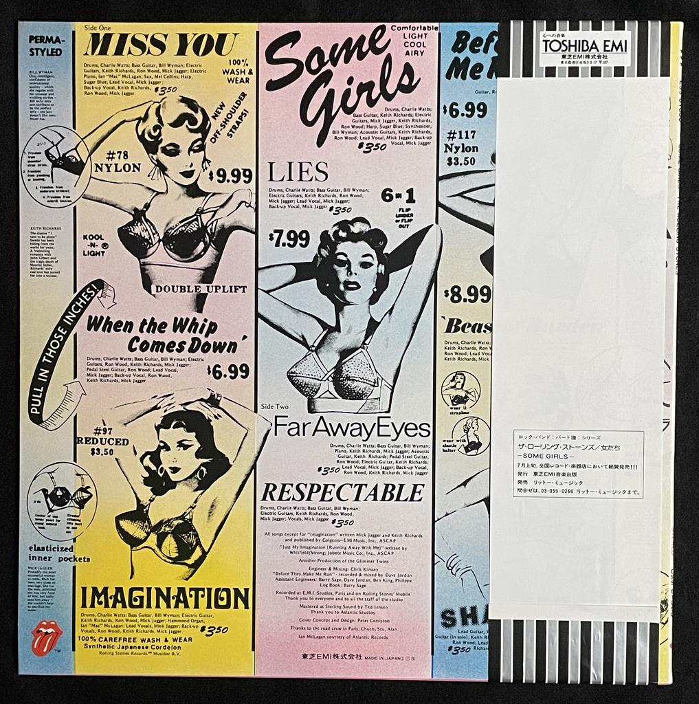 [Preloved] THE ROLLING STONES - SOME GIRLS | Vinyl Record Obi | Shipped from Japan | USED