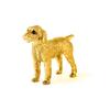 Коллекция художественных фигурок собак Spinone Italiano, позолоченных в 22 карата, сделано в Англии