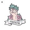 Feminist Brooch Lovely Design Easily Wear Good Gloss Exquisite Jewelry Costume Accessories Girl Power