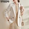 Костюмный пиджак Весна и осень Большой размер Дизайнерский темпераментный женский маленький пиджак