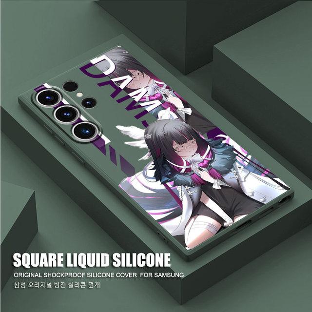 Квадратный жидкий чехол для Samsung Galaxy Note 20 Ultra Note 10 Plus 8 9 S20 S22 S23 Ultra S21 Luxury Genshin Impac Peoples