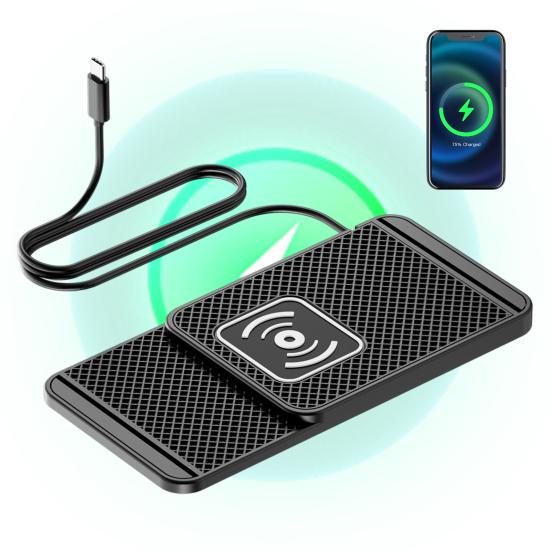 20W Phone Cordless Charging Mat Car Charger Overvoltage Protection Universal Intelligent Fast Wireless Phone Charger