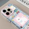 Plaid West Highland for Apple 16 Feather Cream Phone Case for IPhone 15 Promax Cartoon 14/13