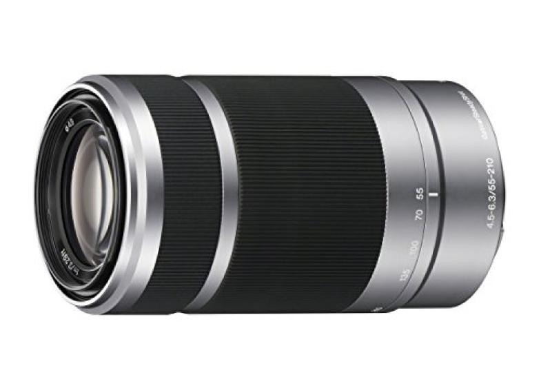 Sony Объектив E OSS для камер Sony Серебристый 55-210 мм f4.5-6.3 Крепление E (Сертифицированный восстановленный)