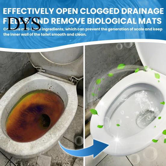 Eco-friendly Toilet Cleaner Quick Foaming Bowl No Odor Safe to Grime Remover Use Foam Powder Household Cleaning Essential Mild