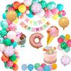 Party Decoration - Multicolor - Girl's Birthday - Candy-shaped Balloons - Latex - Helium