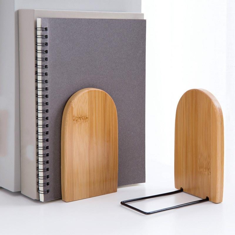 1 шт., деревянная + железная полка для книг, держатель для книг, офисные школьные принадлежности, аксессуары, канцелярские принадлежности, подставки для книг