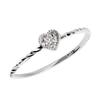 Lala Christie Platinum Diamond Heart PT950 Women's Ring, Platinum, LR51-0001-PT-H-13