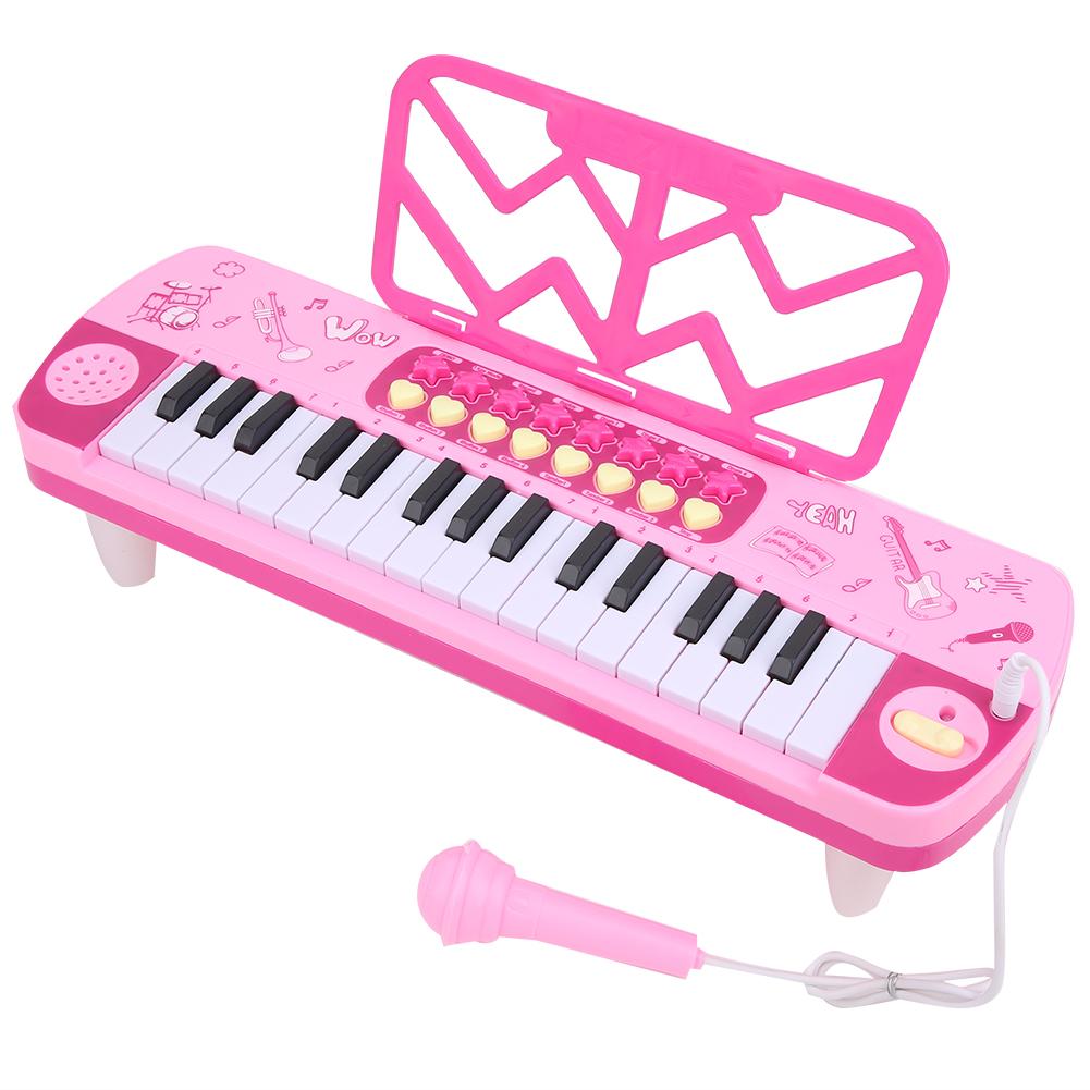 Electric Piano with Microphone Keyboard Digital Music Instrument for Children Kid