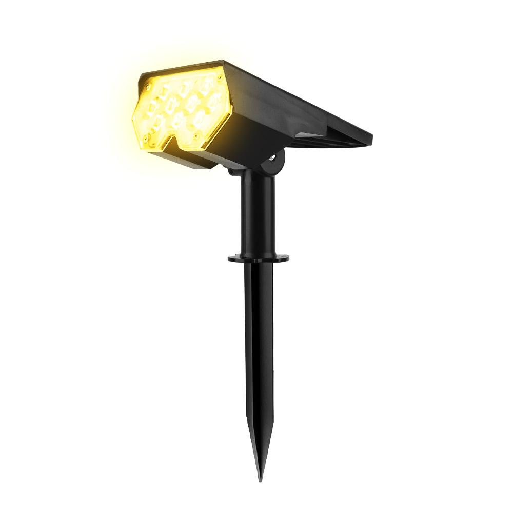 Solar 1PC Spot Light 20LED Outdoor Garden Solar Landscape Spotlights IP65 Waterproof 2 Mode Wall Light Door Backyard Garage