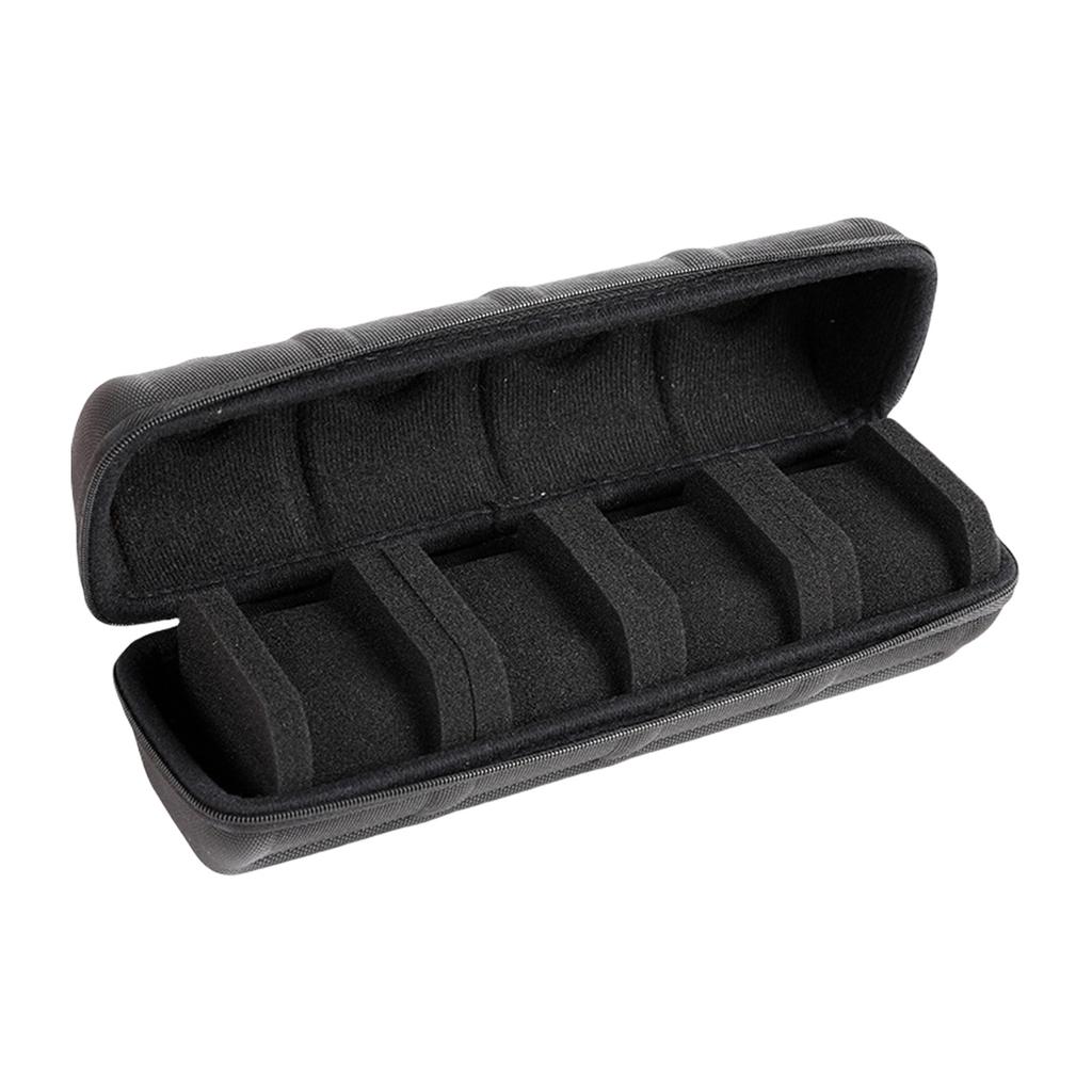 Мужской портативный органайзер для часов с 5 слотами, прочный дорожный футляр для часов с подушкой
