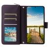 R20 For Samsung Galaxy 14 5G Case Zipper Wallet PU Leather Stand Phone Cover