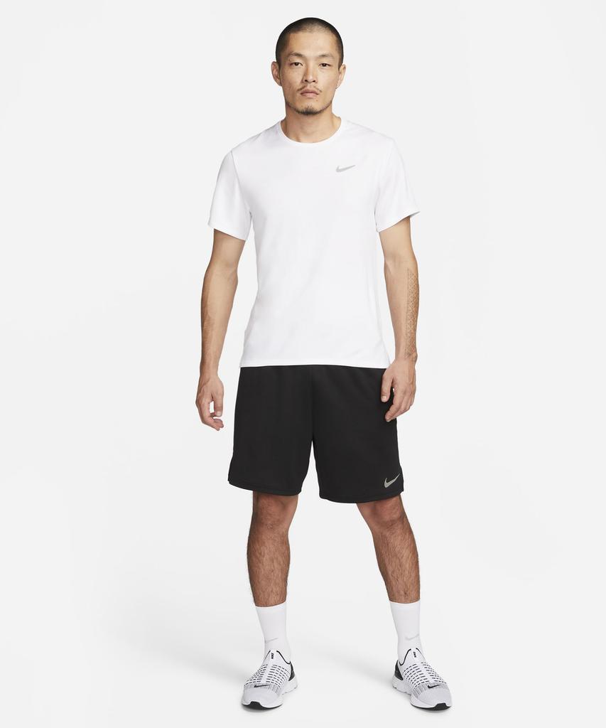 Nike Беговая футболка Miler с коротким рукавом Dri-Fit UV M - Белая / Dv9316-100