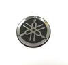 Genuine Yamaha Tuning Fork Logo Emblem Sticker Aluminum Silver Black Black Diameter 45mm