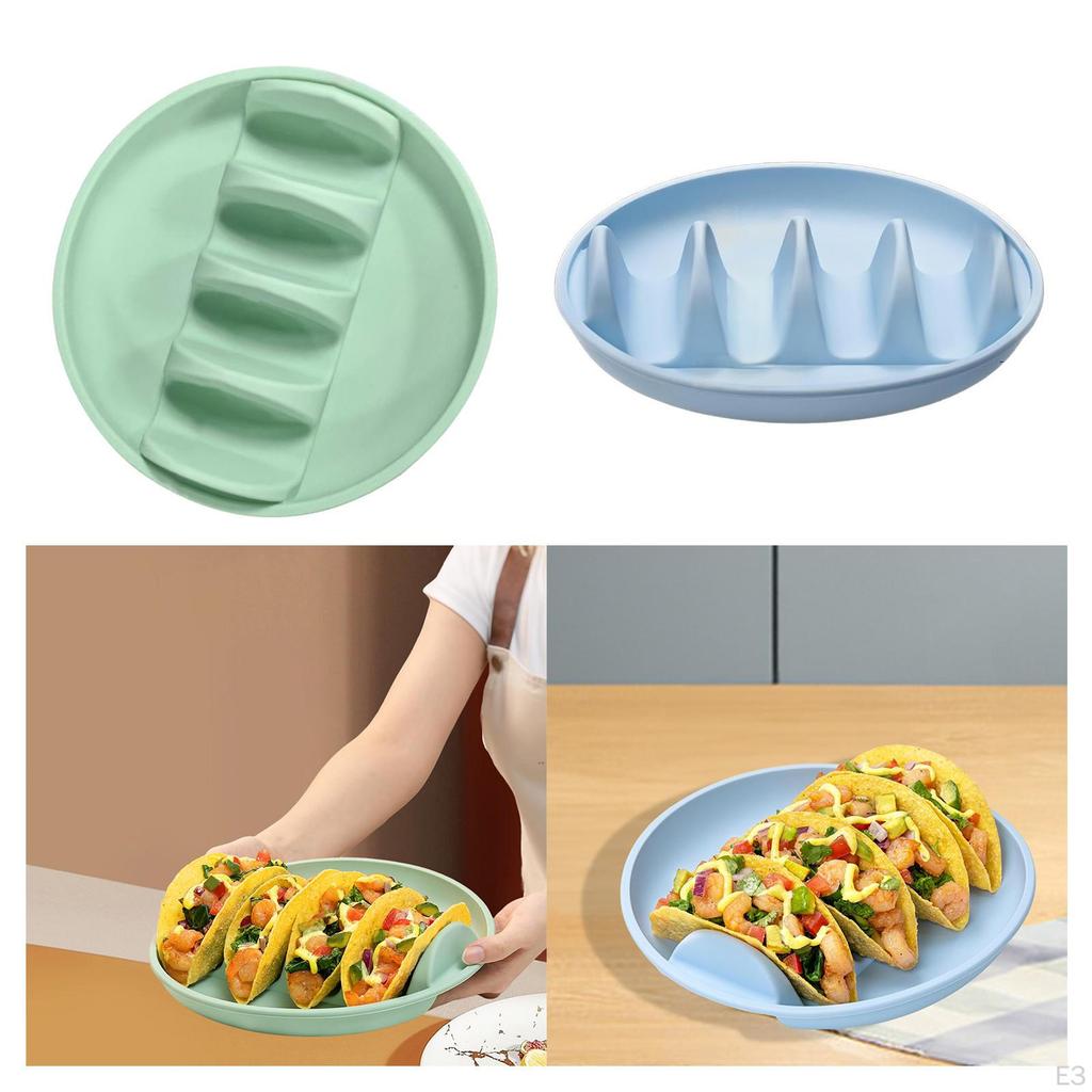 Подставка для тако, поднос для сервировки для вечеринки, домашняя тарелка для приготовления твердых и мягких тако, кухонные гаджеты