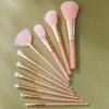 Beauty Tools Foundation Eyeshadow Lip Brush Full Set Pink 10 Inner Diamond Makeup Brush Storage Set