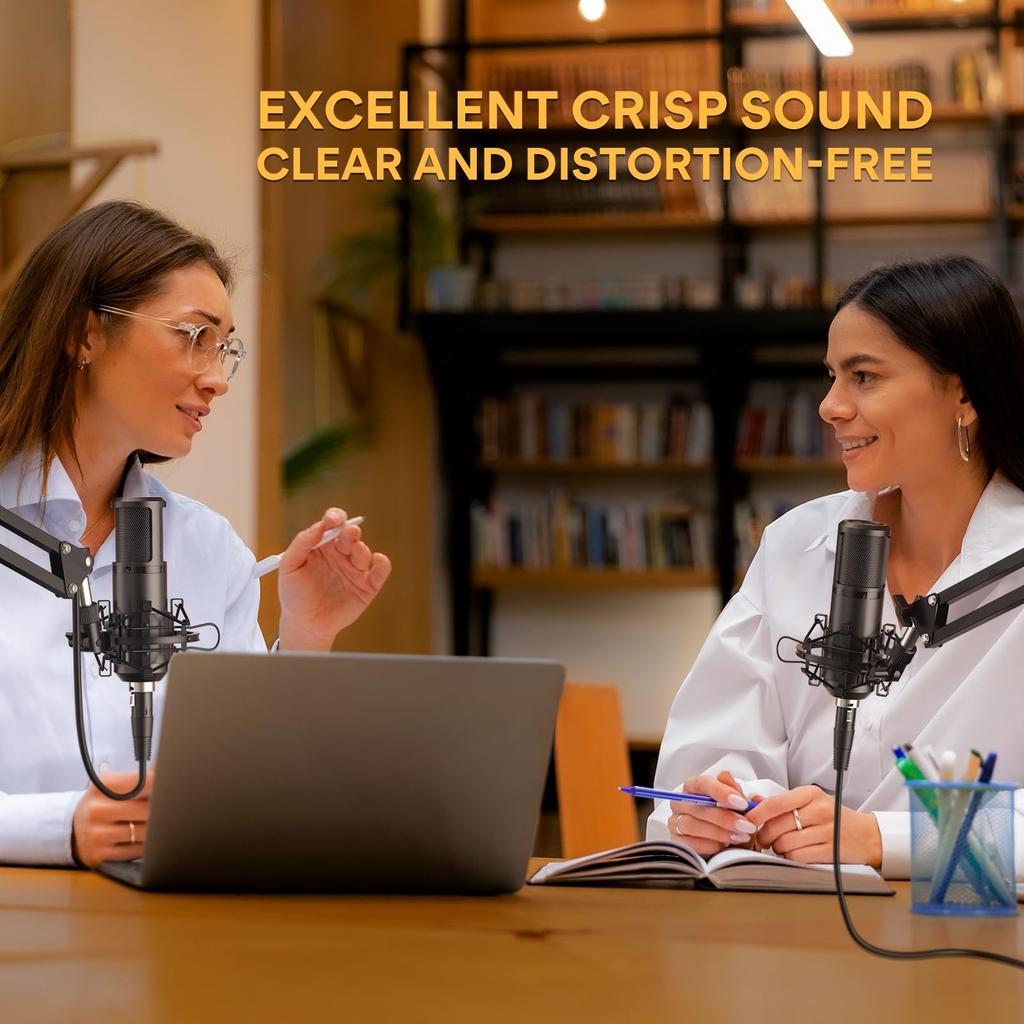 MAONO XLR микрофон конденсаторный микрофон микрофонный комплект однонаправленный распределительный микрофон с подставкой кабель XLR-XLR для звука