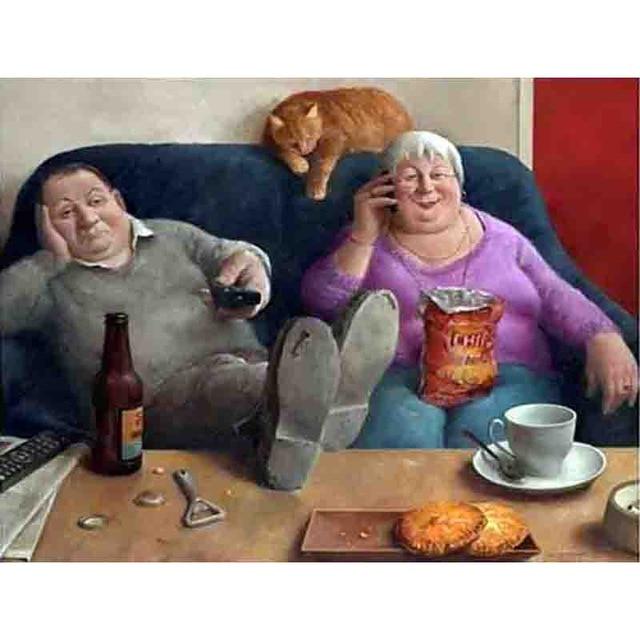 DIY 5D Алмазная картина Старая пара Мозаика Полный круглый стразы Алмазная вышивка