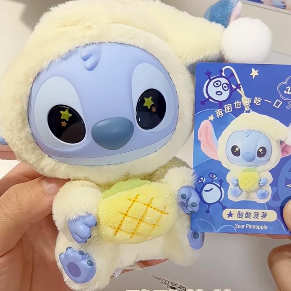 Оригинальный Miniso Disney Стич Серия «Съешь что-нибудь перед сном» Виниловый Блайнд Бокс Сумка Подвеска Милая Кукла Мистери Бокс Игрушка Подарок для Взрослого