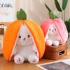 Adorable Transformable Fruit Rabbit Plush Toy
