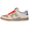 Кроссовки SB Dunk Low Songkran Мужские Мультиколор Холст Кожа Vachetta-Tan-Parachute-Beige-Bright-Crimson-Legend-Dark-Brown-Metallic-Silver IB6206-701