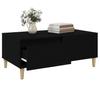  Coffee Table, Black, 90x50x36.5 Cm, Wood-based Material